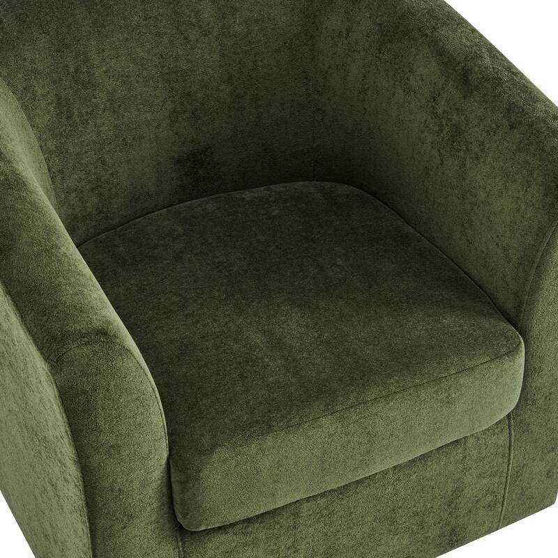 Christopher Knight Home - Halo Modern Swivel Upholstered Barrel Chair with Wooden Base