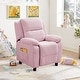 preview thumbnail 1 of 21, Kids Recliner Chair, Toddler Ergonomic Adjustable Lounge Sofa Pink