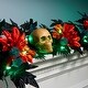 preview thumbnail 2 of 2, National Tree Company 6 ft. Artificial Boo-tiful Halloween Garland with Orange Florals and White Skull, 30 Green LED Lights