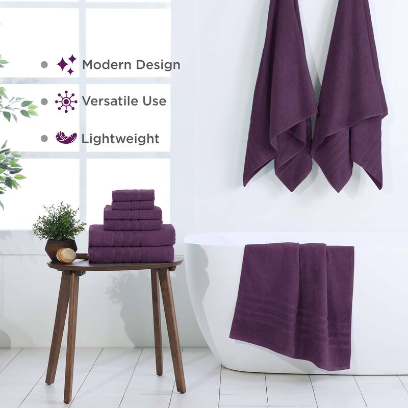 Martex Ultimate Performance Cotton Low-Lint Soft Absorbent Towel Set