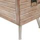 Natural Wood Upholstered Bedroom and Entryway Storage Bench - 20.25" H x 47.38" W x 15.81" W