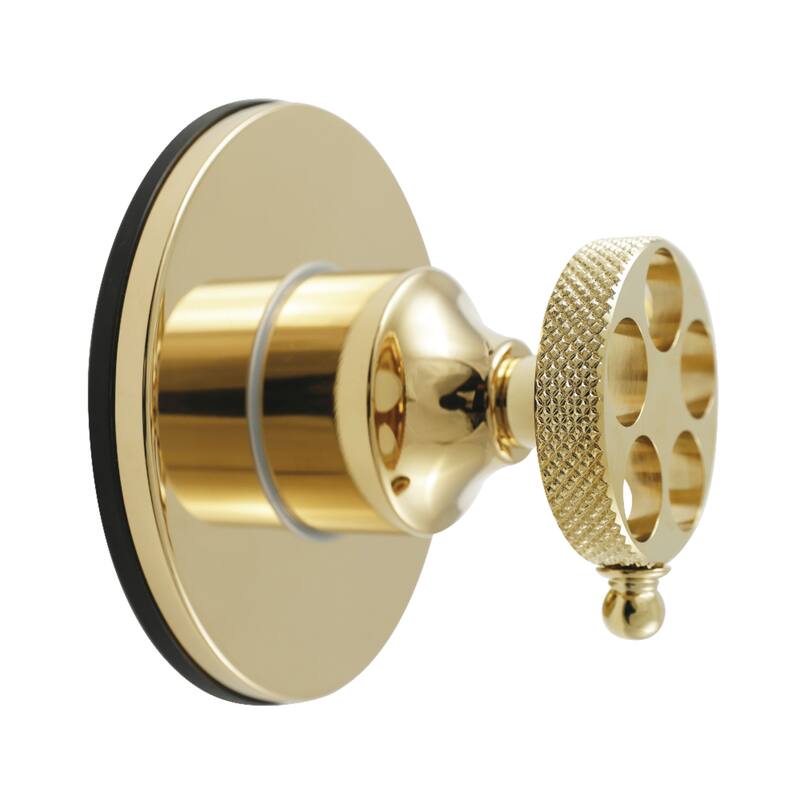 Webb Single-Handle Three-Way Diverter Valve with Round Trim Kit - Polished Brass