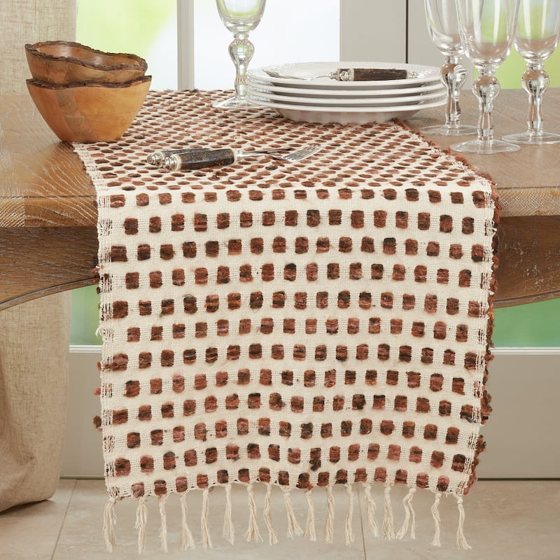 Table Runner With Woven Design