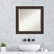 preview thumbnail 25 of 33, Beveled Wood Bathroom Wall Mirror - Lara Bronze Frame - Lara Bronze