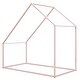 preview thumbnail 4 of 14, Metal Twin House Bed with Roof - Cozy & Fun for Kids