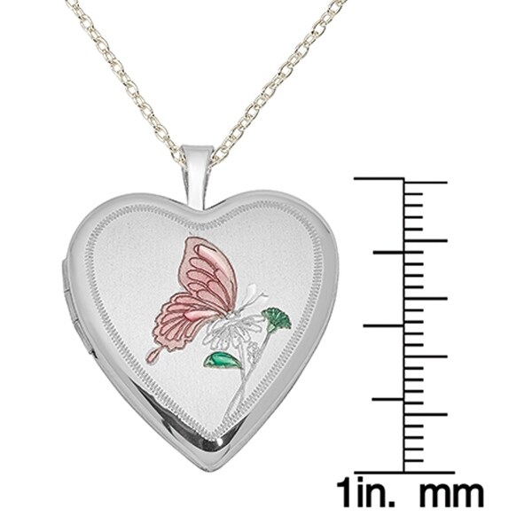 20mm 925 Sterling Silver Rhodium Plated Love Heart Chain Slide Jewelry Gifts for Women