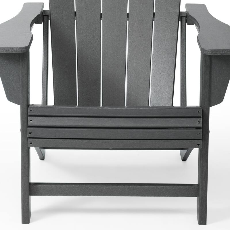 Aderson Outdoor Poly Adirondack Chairs with Cupholders (Set of 4)