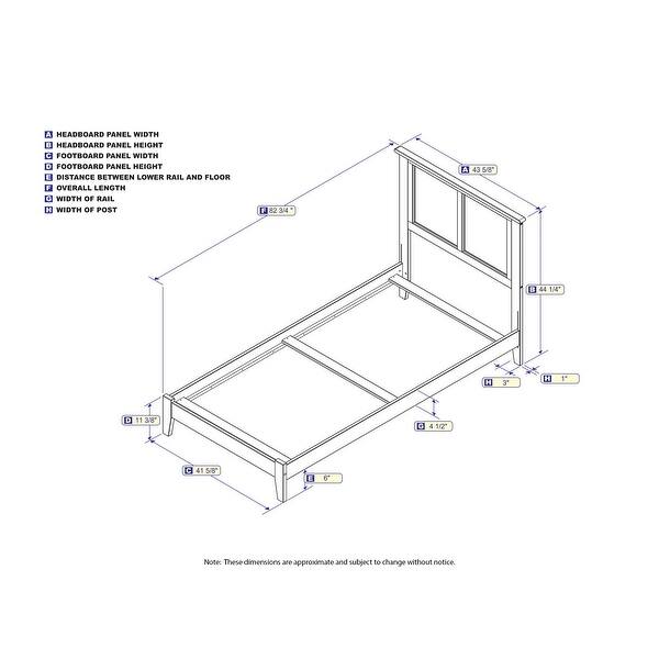 Madison Twin XL Traditional Bed in Espresso Bed Bath & Beyond 24267137