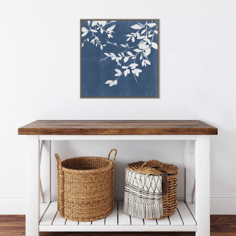 Indigo Sky I by Isabelle Z (22 x 22 in.), Framed Canvas Wall Art Print - Sylvie Greywash - Sylvie Greywash