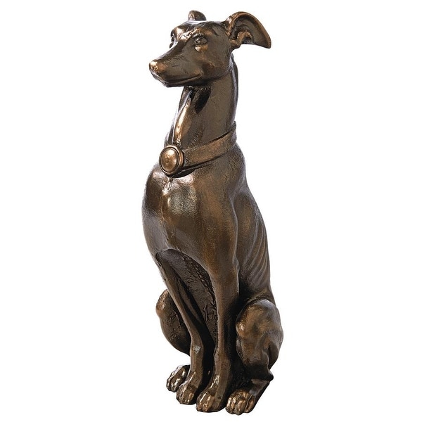 Design Toscano Greyhound Sentinel Cast Iron Dog Statue