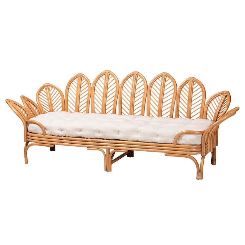 Loften Bohemian Light Honey Rattan Daybed - Honey