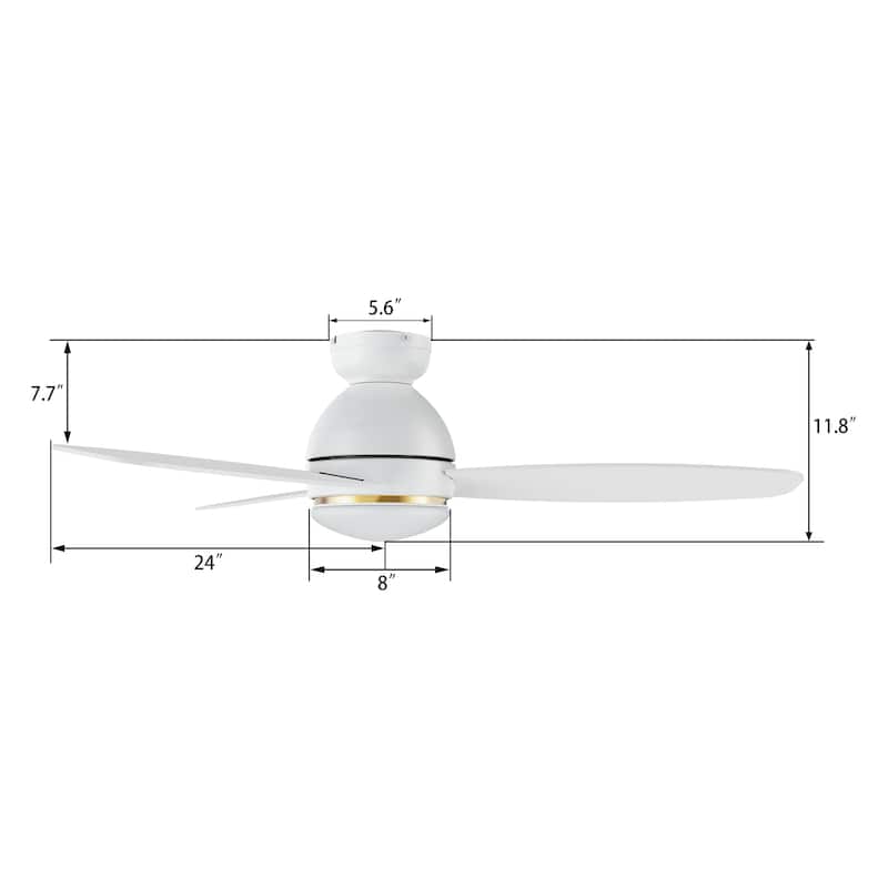 CARRO Quest 48" Smart Ceiling Fan with Light and Remote Control