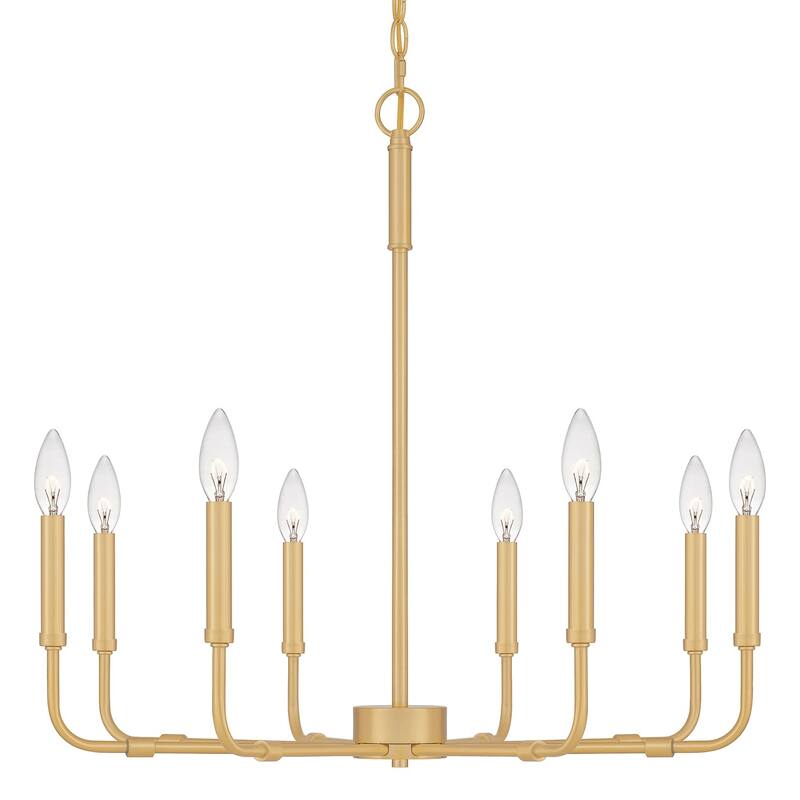 Bellevue Della 8 Light 28" Wide Taper Candle Chandelier