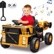 preview thumbnail 19 of 22, 12V Ride On Dump Truck for Kids with Remote Control Yellow