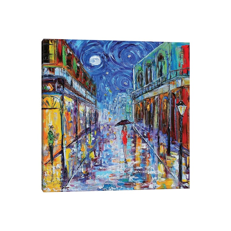 iCanvas "New Orleans French Quarter Moon" by Karen Tarlton Canvas Print