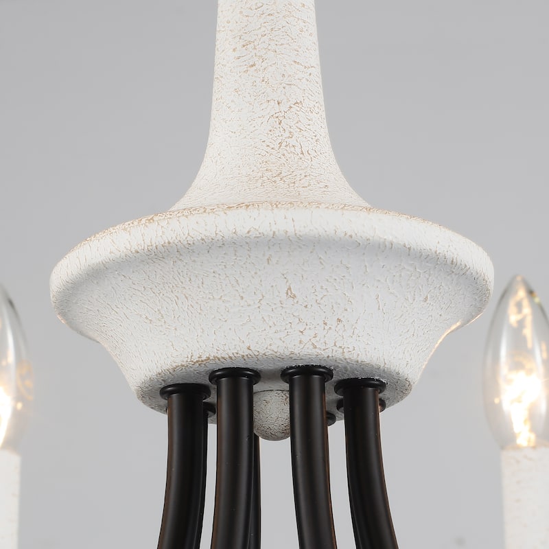 8-Light 28.34 in. Traditional Chandelier for Kitchen Living Room