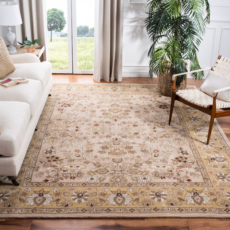SAFAVIEH Handmade Total Performance Nere Oriental Rug - 8' x 10' - Ivory/Gold