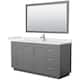 Option Dark Gray / White Quartz Top / Brushed Nickel
