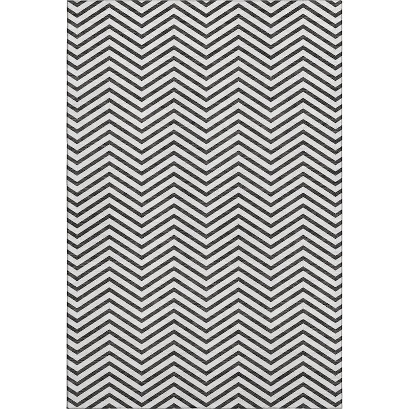 Premium Washable Super Soft Modern Chevron Mayfield Rug