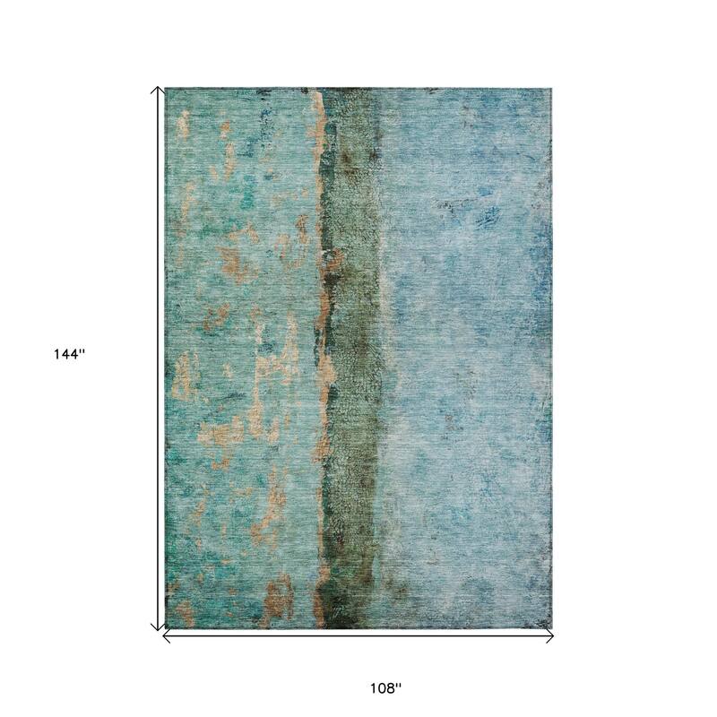 Lulu Contemporary Abstract Easy-To-Clean Timeless Fusion Outdoor Rug