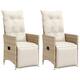 Option Beige and cream With footrest