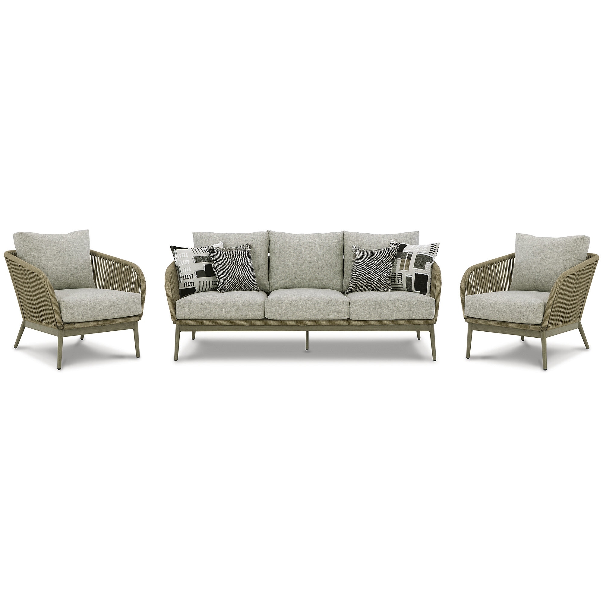 Swiss Valley 3 Piece Outdoor Seating - Beige Swiss Valley 3 Piece Outdoor Seating - Beige