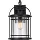 preview thumbnail 3 of 4, Booker 1-Light Outdoor Wall Lantern in Mystic Black