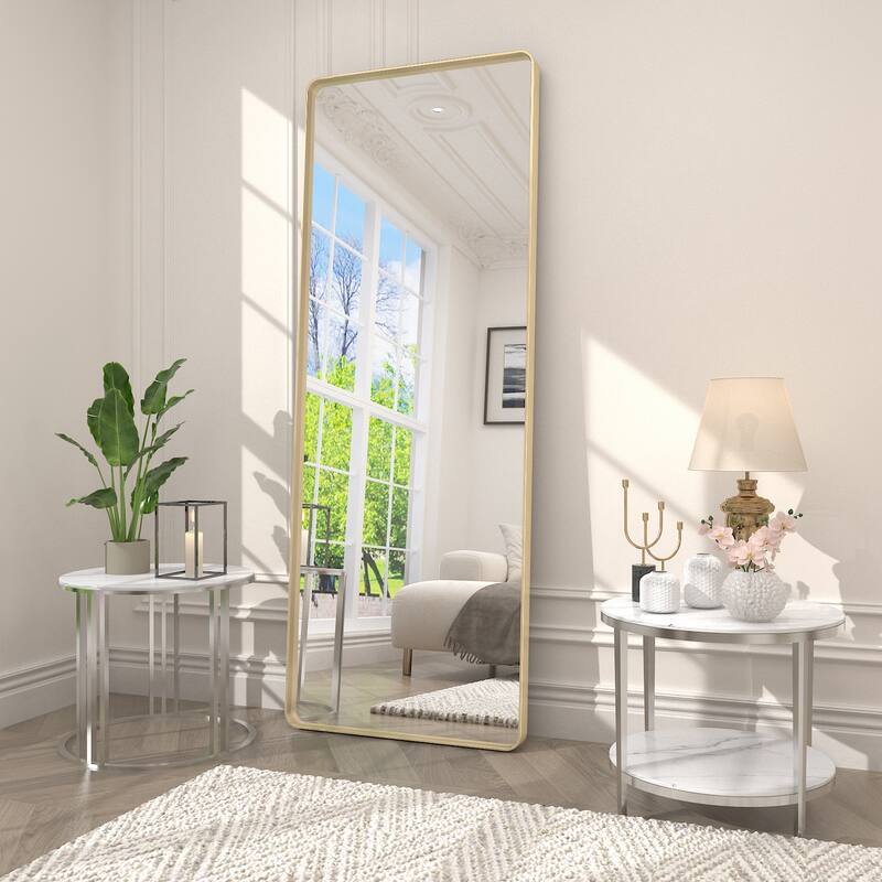 Modern Metal Frame Wall Mounted Bathroom Vanity Mirror