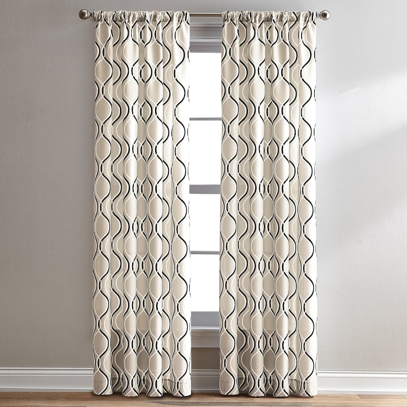 Curtainworks Morocco Curtain Single Panel - 84-in - Black