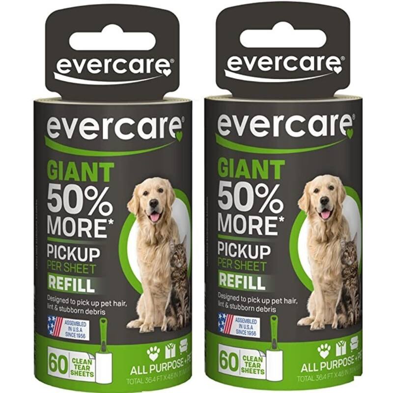 Evercare Giant Pet Hair Roller Refill 60 Sheets