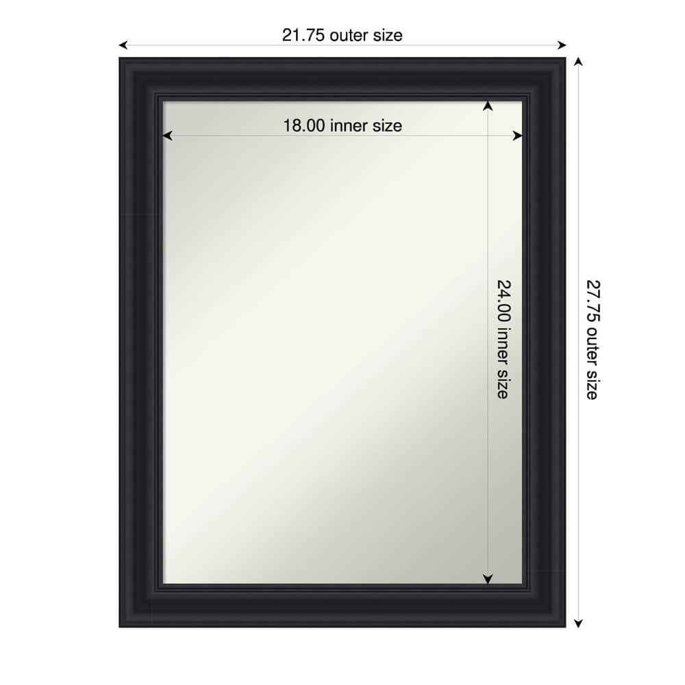 Dalat Non-Beveled Framed Bathroom Vanity Wall Mirror