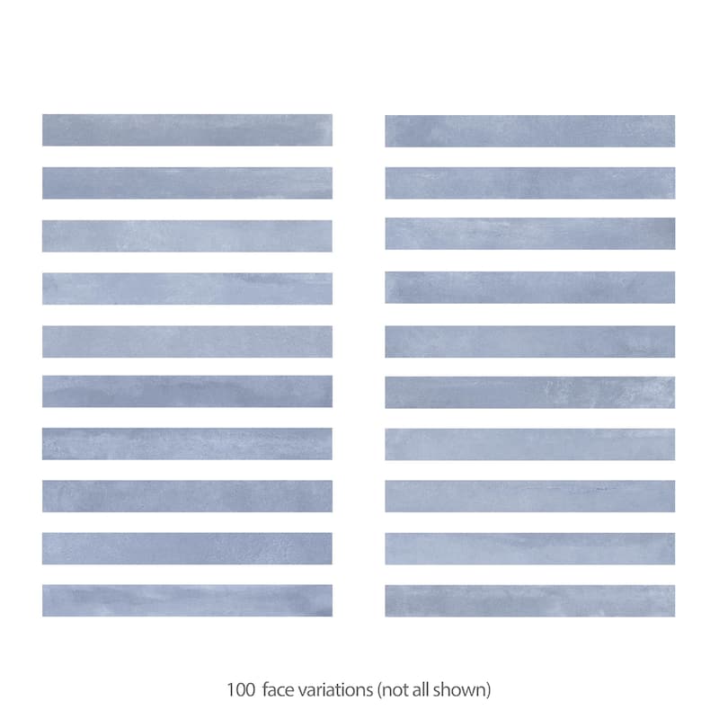 Merola Tile Tucson Blue 1-7/8" x 17-3/4" Porcelain Floor and Wall Tile