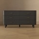 preview thumbnail 2 of 14, Manhattan Comfort Solara 68" Solid Wood Dresser (6-Drawer)