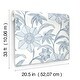 preview thumbnail 6 of 5, A-Street Prints Star Flower Blue Floral Trail Wallpaper