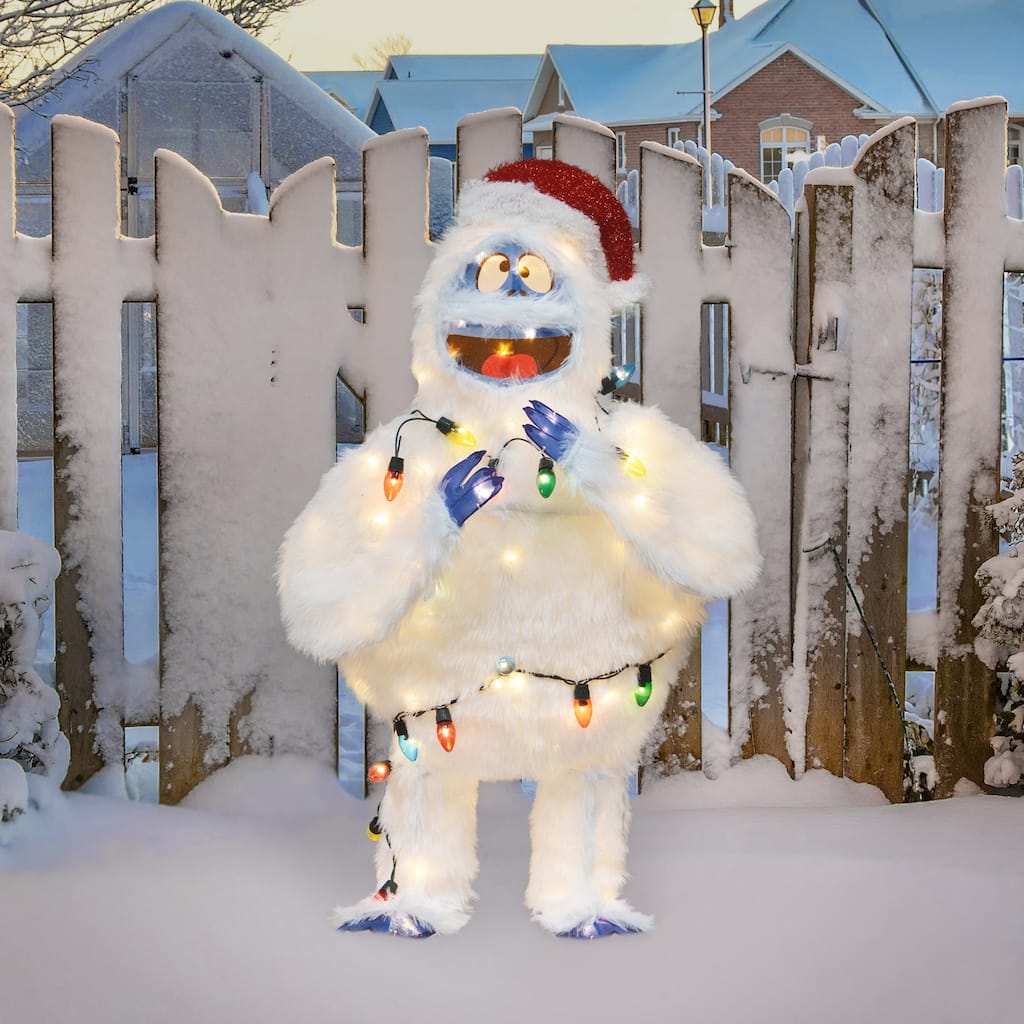 24" Rudolph 3D LED Yard Art Bumble with Light Strand