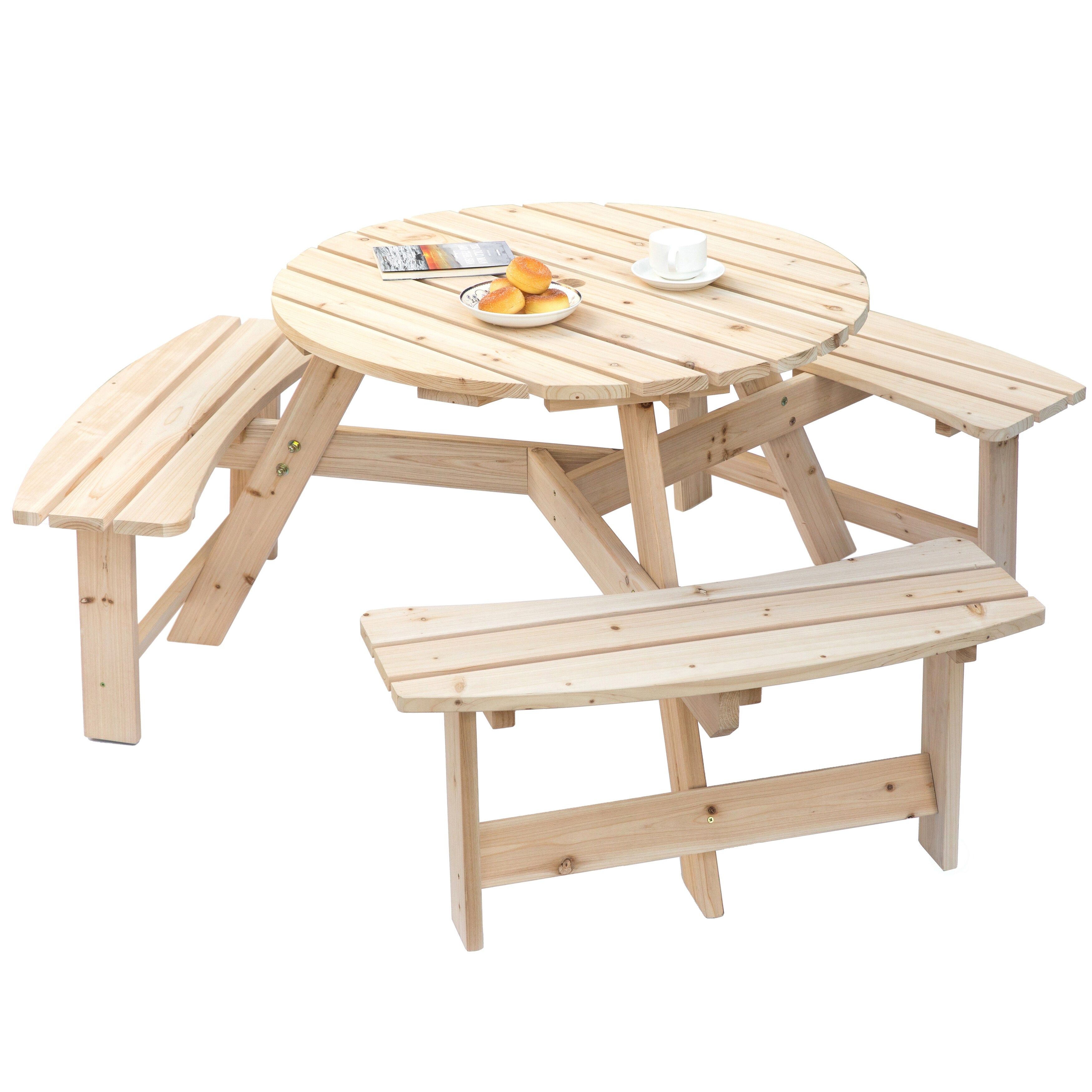 Round picnic bench for sale sales