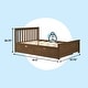 preview thumbnail 19 of 62, Max and Lily Slat Headboard Full Bed with Trundle