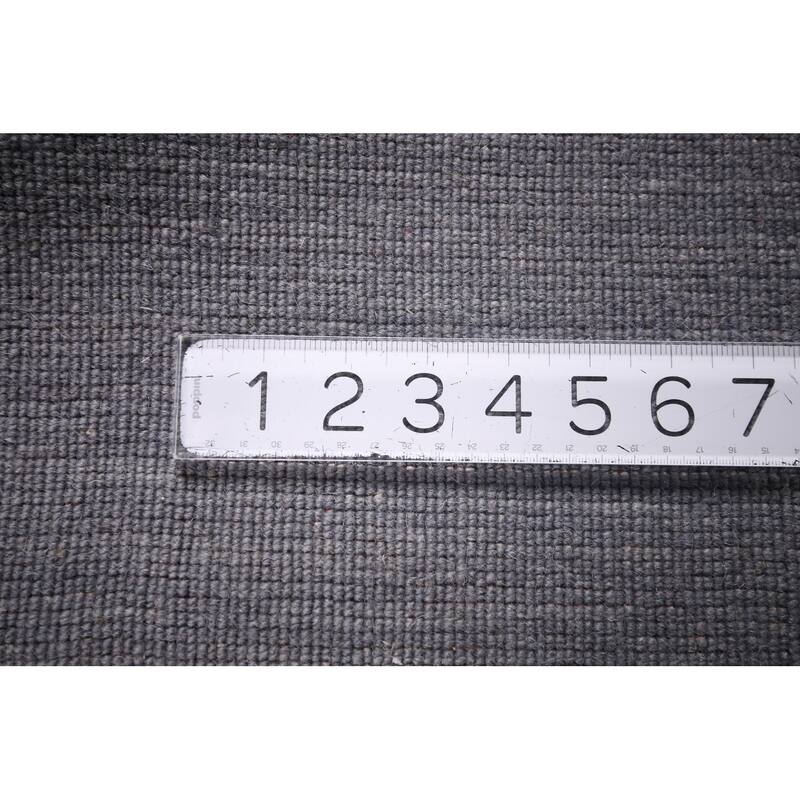 Tribal Gray Gabbeh Oriental Area Rug Handmade Wool Carpet - 8'2"x 10'2"