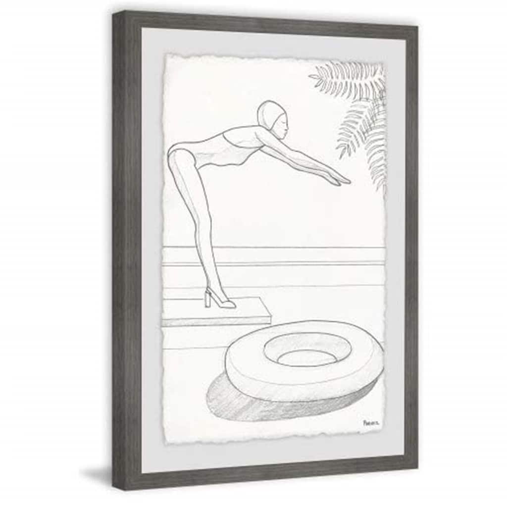 Victorian Virtue Wall Art Print - 36"L Framed Canvas Painting - Home Decor & Modern Art