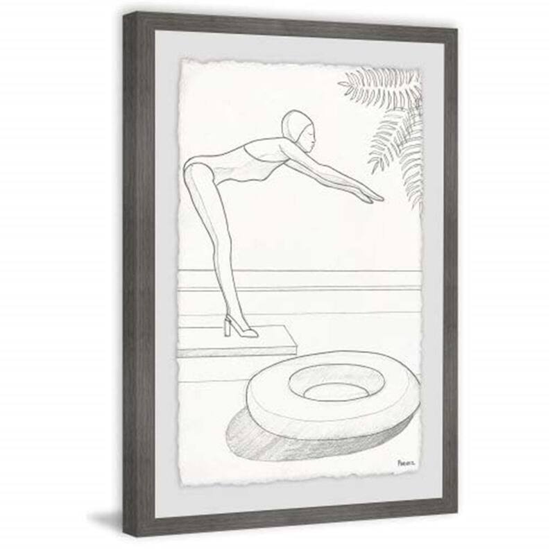 Victorian Virtue Wall Art Print - 36"L Framed Canvas Painting - Home Decor & Modern Art