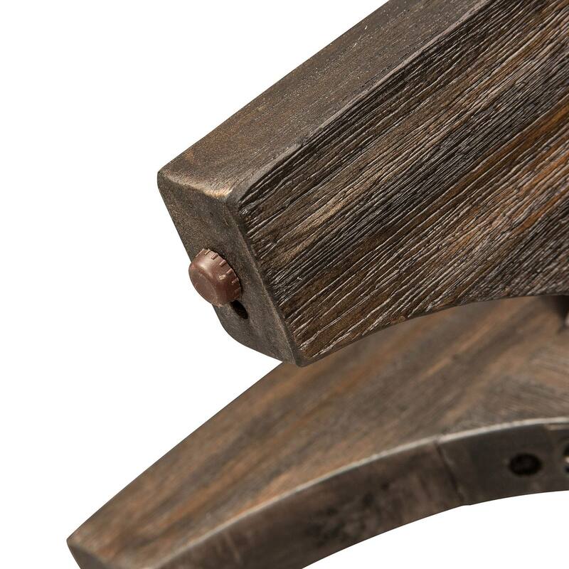 Cascade Rustic Brown Chair Side Table