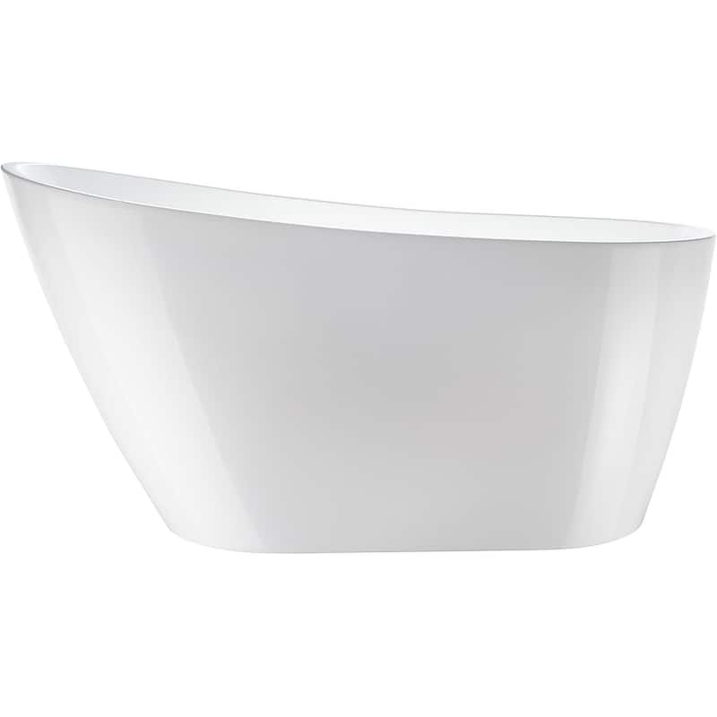 Vanity Art 55" Acrylic Freestanding Soaking Bathtub