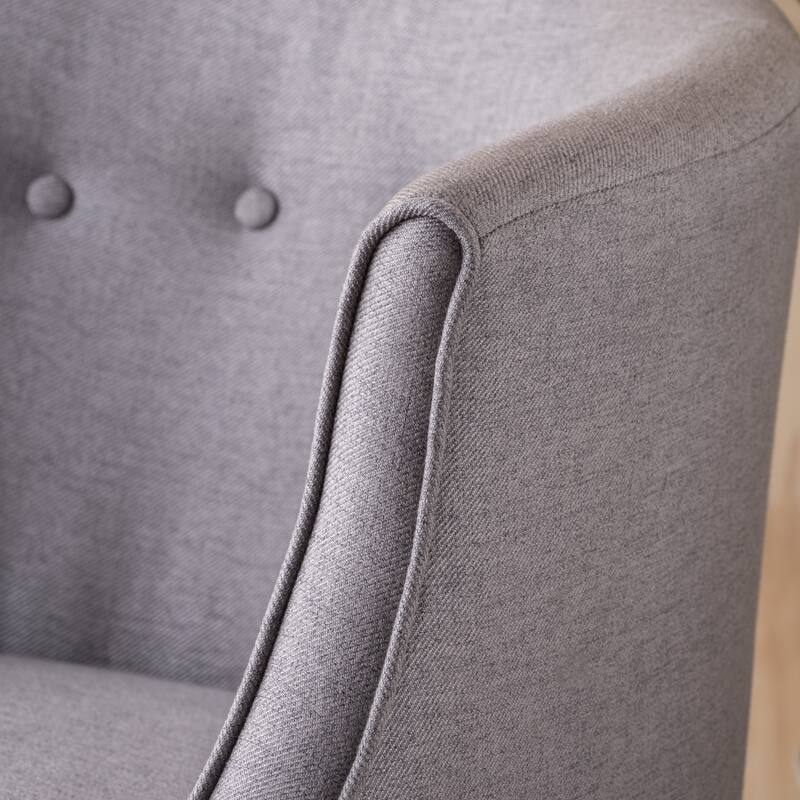Brandi Button-tufted Fabric Club Chair by Christopher Knight Home - 27.00" W x 28.75" L x 30.50" H
