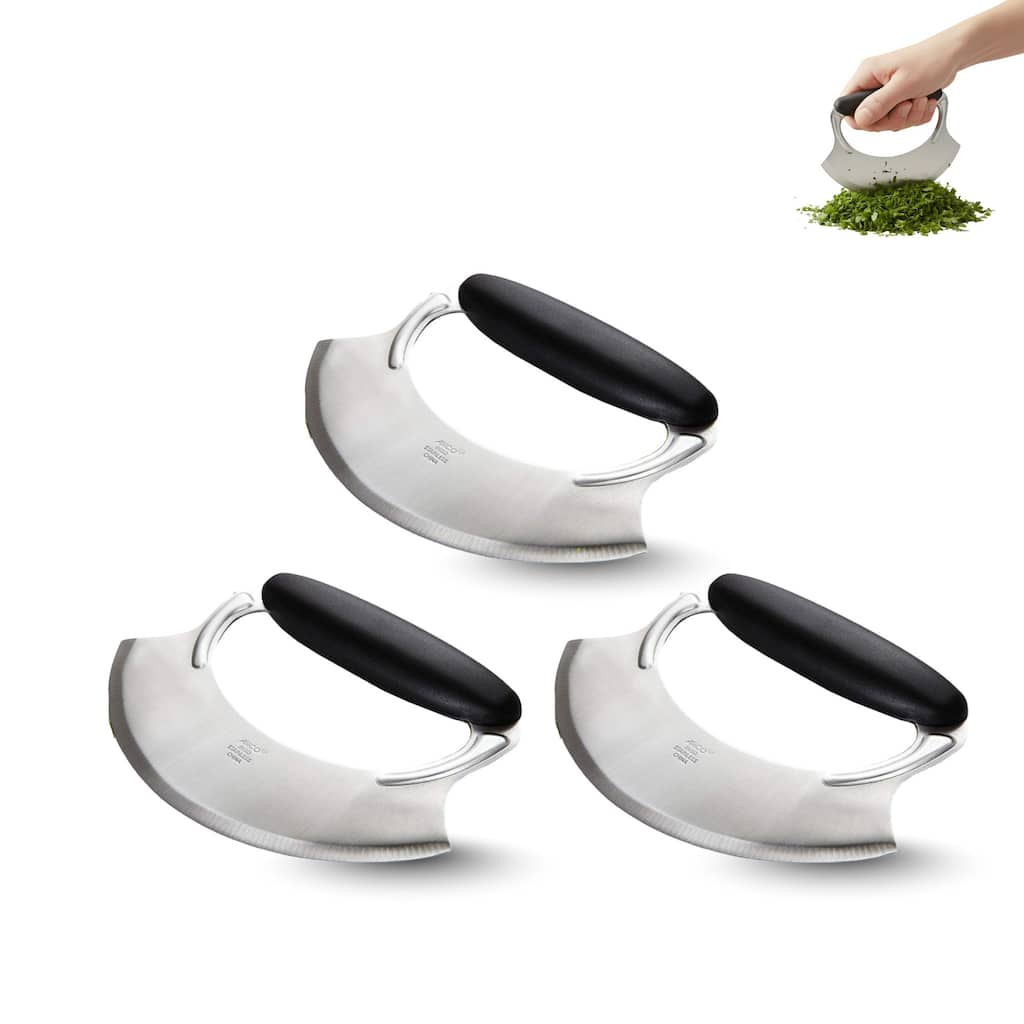 Amco Mezzaluna with Silicone Handle