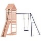 preview thumbnail 13 of 17, vidaXL Swing Set Outdoor Backyard Wooden Playground Equipment for Kids Age 3-8