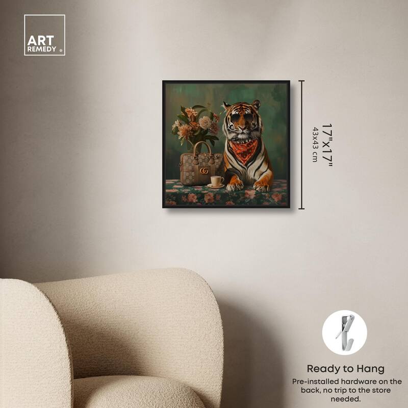 Fanciful Tiger Canvas by Art Remedy