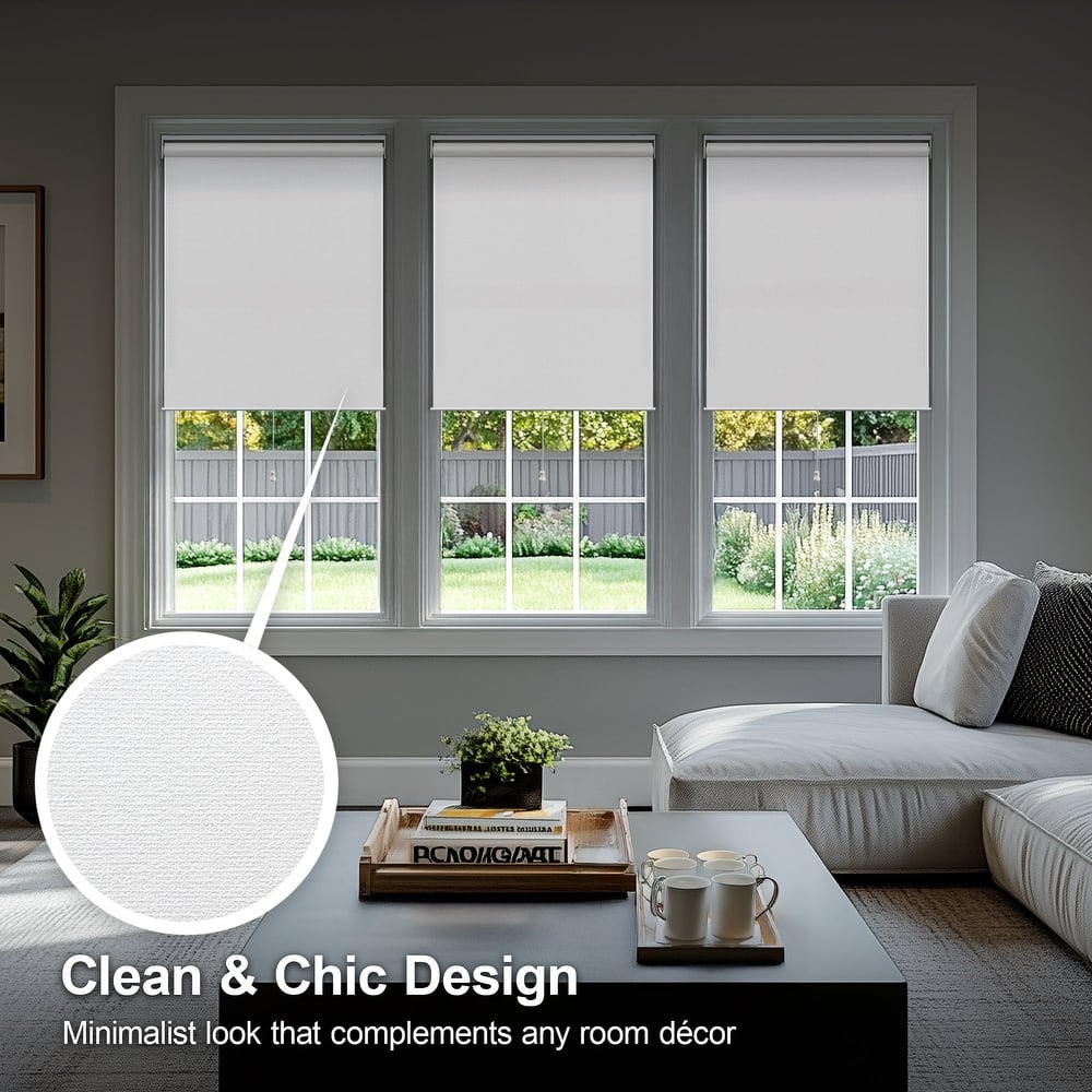 Chicology Cordless Blackout Window Roller Shade UV Protection