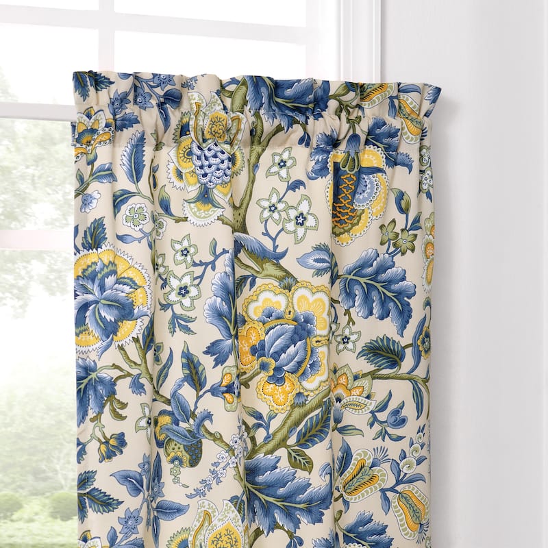 Waverly Imperial Dress 100% Cotton Sateen Window Tier Pair 26 X 24 Porcelain