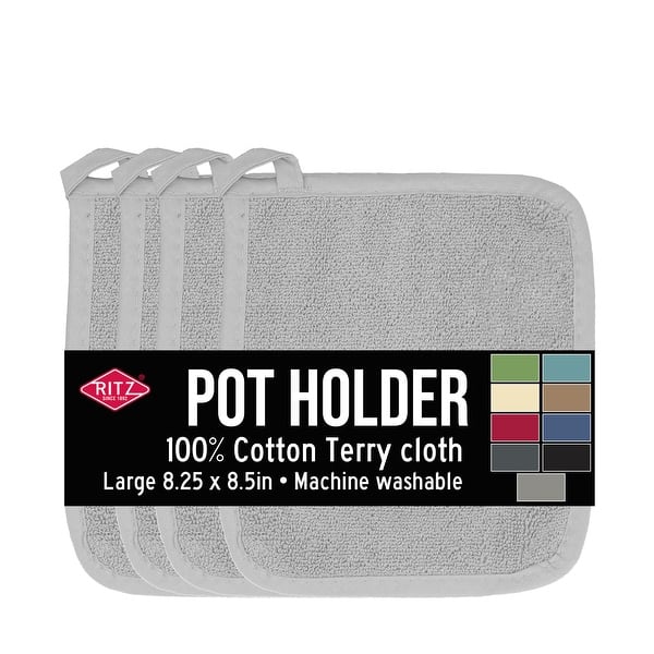 slide 2 of 45, Ritz 4-Pack Terry Pot Holder Set