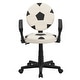 preview thumbnail 15 of 15, Sports Swivel Task Office Chair with Arms